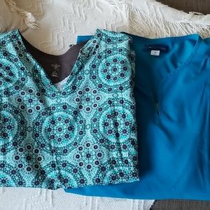 Womens plus size scrub tops